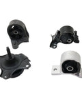 Super Heavy Duty Motor Mount Front And Rear Kit For Acura, includes four engine isolation bushings, durable rubber and metal construction.