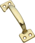 4 Inch Brass Sash Lift For Windows Cabinets Doors And Drawers Durable Steel Construction With Easy Grip Design Model N116-558