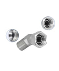 Badass 45 Hydraulic Pipe Fitting Connector Adapter Coupler Male Thread 45 Degree Sizes 1/4 3/8 1/2 3/4 1 1/4 1 1/2 Inches Flexible Design To Stop Leaks And Make Installation Snappy For Heavy Duty Jobs Always, 45-degree steel fitting