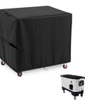 Heavy Duty Outdoor Cooler Cart Cover Fits Large 125 Qt Carts And Bar Carts, Waterproof Patio Protector For Backyard BBQs