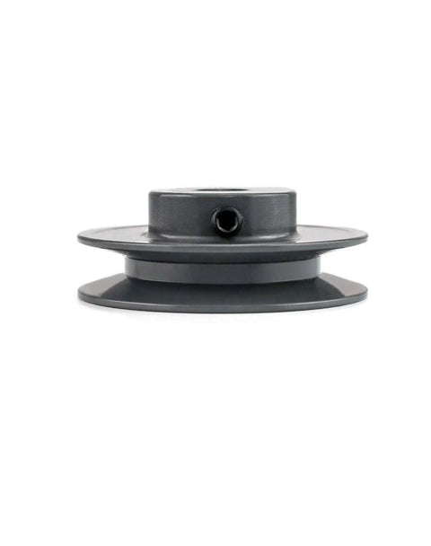 Single Groove Web Sheave For V Belt Pulleys, 3.05 Inch Outer Diameter, 1/2 Inch Bore, Fixed Bore, Compatible With V Belt Sections 4L, A, AX, Heavy Duty Cast Iron Construction