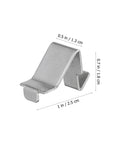 Heavy Duty Metal Shelf Clips With Super Sturdy Adjustable Mounts For Closets And Bookshelves, 1 inch long steel shelving pin.