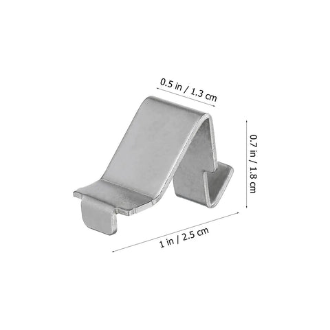Heavy Duty Metal Shelf Clips With Super Sturdy Adjustable Mounts For Closets And Bookshelves, 1 inch long steel shelving pin.