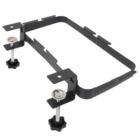 Heavy Duty Trash Bag Holder Rack With Adjustable Clamp Garbage Hook, Carbon Steel kitchen clamp rack adjustable for waste bins.
