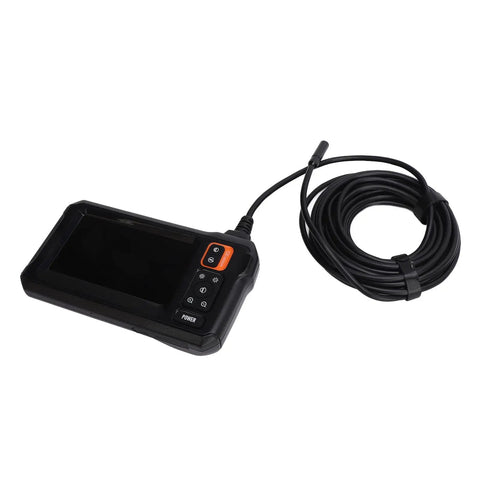 Industrial Endoscope 1080P HD 8mm Borescope With 4.3 Inch Screen And 16.4 Ft Cable for automotive repairs and pipe inspection.