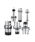HSK63A CNC machining center collet dynamic balance for ER16 ER20 ER25 ER32, stainless steel tools displayed.