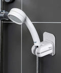 360 Degree Adjustable Shower Head Holder Wall Mount With Tool Free Ultra Strong Adhesive And Waterproof Plastic Bracket