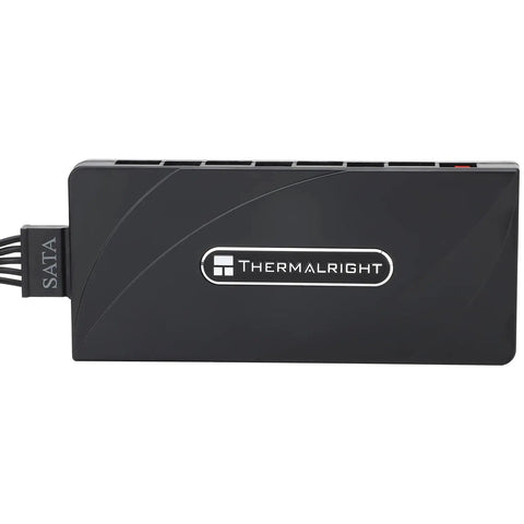 Eight Channel ARGB Fan Hub Controller For Slick PC Case Cooling With Eight 4 Pin Ports And 5V 3Pin ARGB Hub SATA Power
