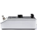 Side view of Talk Box Effects Pedal Voicebox for Guitar and Keyboard with Built In Amp, showcasing control knobs.