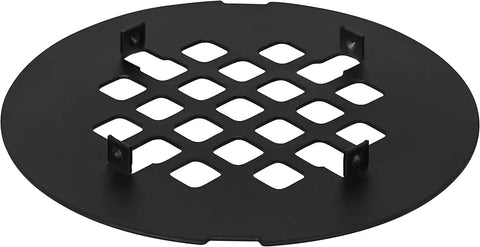 Matte Black Snap In Round Shower Drain Cover Grate Strainer Replacement 4 1 4 Inch Rust Resistant Stainless Steel Easy Install