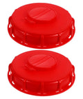 Fresh Durable Red Ibc Tank Lids For Tanks. Heavy Duty Abs Plastic Covers with Smart Breathable Vent Design.