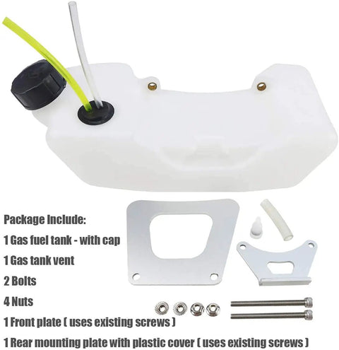 Gas Fuel Tank Replacement Kit For FS81 FS86 Trimmer With Cap Vent Front Plate Rear Mount Plate Bolts And Nuts Plug And Play