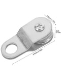 12 Pack 6mm Rope Swivel Pulley Bearing Roller Cable Wire Pulley For Lifting And Material Handling Smooth Glide Guide Wheel Heavy Duty Industrial Pulley Block For Rope And Cable Systems, metal, 6.6cm