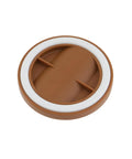 Brown Couch Stoppers Four Pack Stop Slipping For Sofas Beds Chairs And More Durable Plastic Caster Cups view from above