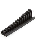 13-Tool 3/8 Inch Drive Crowfoot Wrench Organizer Rack For 5/16 To 1 Inch Wrenches, 13 Custom-Fit Slots With Size Markings, Black Tray
