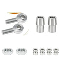 Heavy Duty 7/8 Inch Heim Joint Rod End Kits For Tight Fit Linkage Systems And Custom Auto Mods, includes rods and nuts.