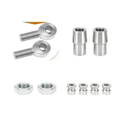 Heavy Duty 7/8 Inch Heim Joint Rod End Kits For Tight Fit Linkage Systems And Custom Auto Mods, includes rods and nuts.