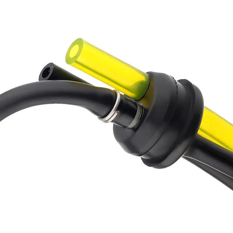Close-up of fuel line from Pro Grade Tune Up Kit With Air Filter And Fuel Line For Gas Trimmers And Leaf Blowers Includes Gasket