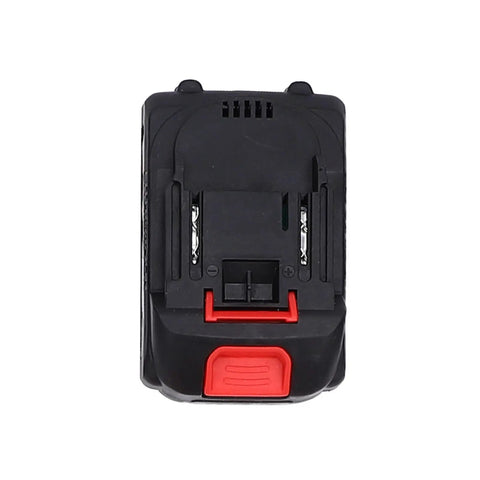 Nifty 2-Speed Cordless Drill for Home Use with US Plug battery pack with red release button, designed for efficient home repair tasks.