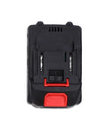 Tough As Nails Cordless Drill Set Featuring Dual Speed Control And Forward Reverse Switch Powered By Powerful Battery battery pack, top view, designed for cordless drill use.