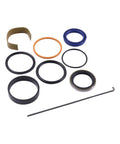 Hydraulic Cylinder Seal Kit SML41555 Compatible With New Holland Loaders 7309 7310 Bore 2.25 Inch Rod 1.375 Inch, components displayed