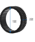 Robot Vacuum Wheel Tire Covers For 380 380T 320 Mint 5200 Rubber Wheel Skins Easy Install All Surface Protection Pet Hair Debris Guard Spare Parts Accessory For Home Vacuums, black rubber ring, 4.8cm x 1.6cm
