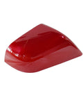 Fresh Red Right Side Front Side Mirror Lower Bottom Cover Cap For Tesla Model 3 2017 To 2021, glossy finish, side angle view.