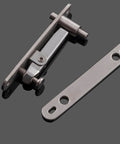 Detachable Wood And Stainless Steel Pivot Hinge With Upper And Lower Metal Hinges Heavy Duty Rotating Door Hardware In Silver Finish Easy Install