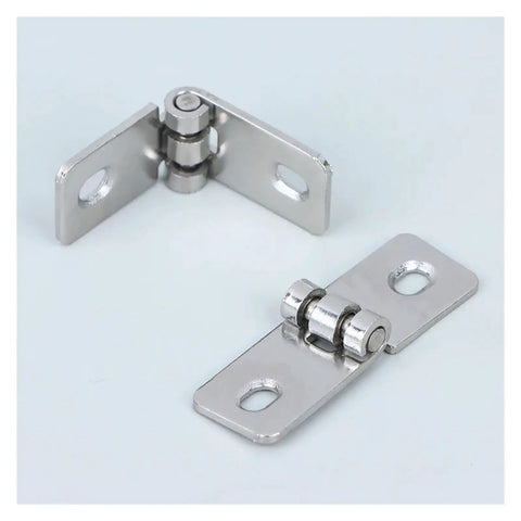 Stainless Steel Foldable Balcony Window Hinges 2 Pack Heavy Duty Frameless Design For Wooden Boxes Wine Boxes Jewelry Gift Cabinets