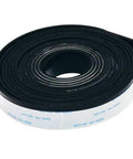 118 Inch Splinter Guard Replacement Strip For Saw Guide Rails Black Continuous Roll displayed in a coiled form