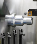 Front view of a 14-piece metal lathe tool set with carbide inserts (Ccmt060204) and 4 holders; shank sizes 6/7/8/10 mm