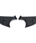 One Pair Premium Abs Side View Mirror Covers For Tesla Model Y, durable black ABS caps for left and right wings.