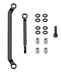 Beefed Up One Eighteenth Aluminum Steering Link Set For Redcat Ascent 18 RC Crawler Upgrade Black Anodized Heavy Duty Precision Engineered For Ultra Smooth Steering And Rock Solid Control Front And Rear Link Replacements, black aluminum links and hardware