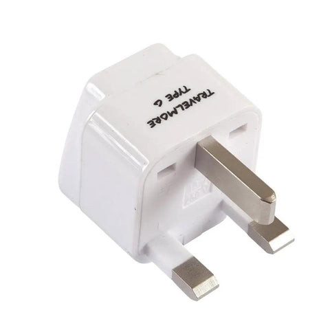 Two Pack UK Travel Adapter With Type G Plug, Grounded Outlet Converter For United Kingdom Ireland Hong Kong Great Britain England