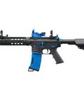 Gen 2 M4 SD Blue Carbine AEG Airsoft Rifle With Red Dot Sight, 9.6V NiMH Battery, Charger, And 1000 Rounds 0.20g BBs Included