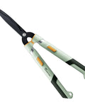 Extendable Hedge Shears With No Ladder Needed 27 To 35 Inch Reach Wavy Stainless Steel Blades Teflon Coated For Smooth Cuts