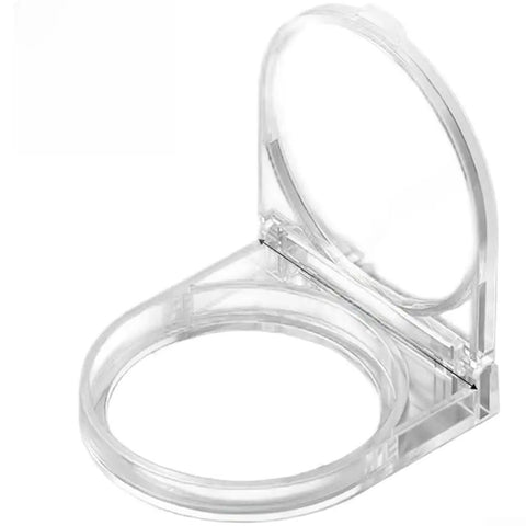 Three Pack Appliance Button Covers With Safe Flip Lid, clear 54x54mm cover open, safety switch protectors for appliances.