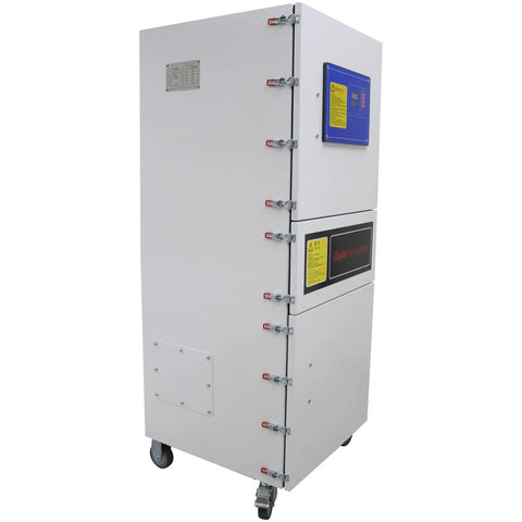 Industrial Pulse Dust Collector With PTFE Filter For 0.3 Micron Dust And 99.8 Percent Efficiency, 2.2 kW, 220V side view