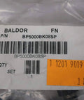 Set of 2 DC motor brushes BP5000BK08SP D664384 replacement pack label in plastic packaging for industrial use.