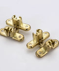 Hidden Zinc Alloy Concealed Hinges For Doors And Walls Set gold finish, three pieces, adjustable silent folding hinges