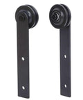 Carbon Steel Sliding Door Track Rail Pulley Wheel Roller Set 2 Pack for Kitchen Bedroom Wardrobe and Storage Room Doors
