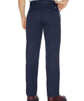 Back view of Heavy Duty Straight Leg Work Pants For Men Built Tough For The Daily Grind With A Big And Tall Roomy Fit Durable Polyester Cotton Blend.
