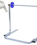 No Sweat Compact Tabletop Bubble Wrap Dispenser With Manual Shipping Station Stand and roll of bubble wrap.