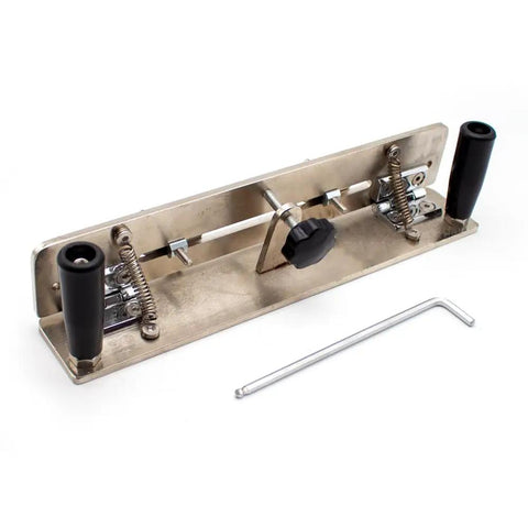Pro Stainless Steel Knife Sharpener Jig With Adjustable Angle Guide for handheld blade tuning on flat surfaces.
