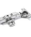 Adjustable Concealed Frameless Cabinet Hinges With Smooth Soft Close Damper Premium Steel Easy Install Kit With Screws Hidden