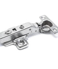 Door Stay Hinges With No Slam Soft Close Mini Hydraulic Damper For Small Cabinets And Thin Doors, metal hinge shown open