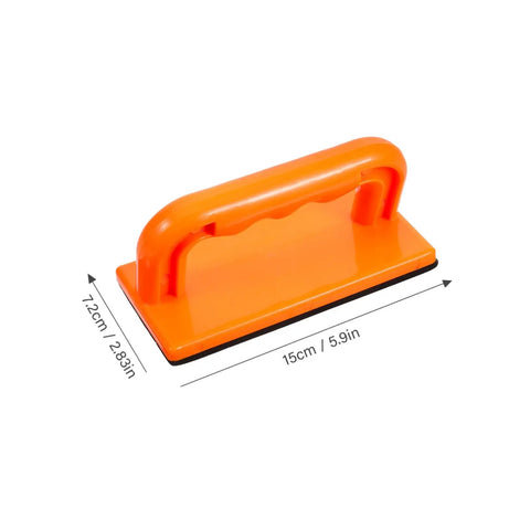 Pro Grade Table Saw Safety Push Block For Woodworking, Durable Orange Push Blocks For Workshops, Safer Push Stick, size 15cm