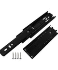 Black 6 Inch Cabinet Drawer Slides Kit With Easy Installation Drawer Rails And Accessories For Smooth Quiet Sliding Durable Triple Track Design