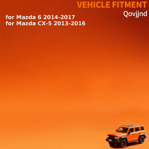 Front Wheel Bearing And Hub Assembly Kit For 6 And CX5 2013 2014 2015 2016 2017 Direct Fit Replacement with toy vehicle on orange background.