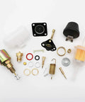 Top view of Carburetor Rebuild Kit For VW Solex Brosol Bocar 28 PICT To 34 PICT-3 Stock Carburetor Repair With Float And 12V Cutoff Valve